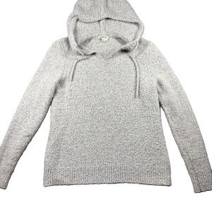 Orvis Women Chunky Knit Hooded Sweater Wool Alpaca Cozy Casual Medium F156